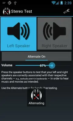 Stereo Test android App screenshot 1