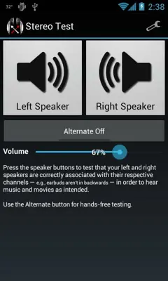 Stereo Test android App screenshot 2